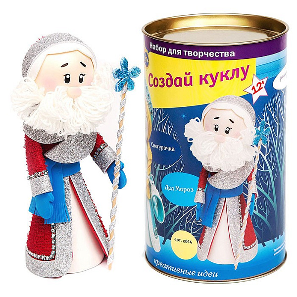 Набор д/творчества Создай куклу "Дед Мороз"