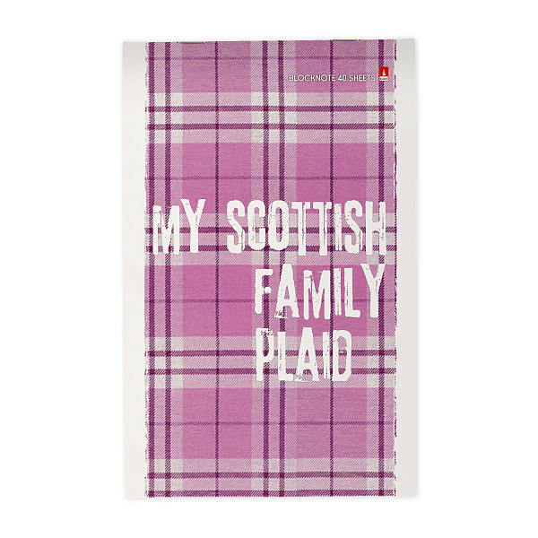 Блокнот А5 40 л. "ШОТЛАНДКА" 3 ВИДА
