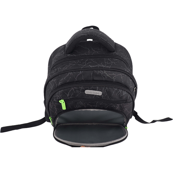 Рюкзак "deVENTE. Grade. T-Rex" школьный жесткий 37x28x16 см (16 л) вес 700 г, плотный износостойкий полиэстер с водоотталкивающей пропиткой, 2 просторных отделения на молнии (одно отделение с разделителями для учебников, другое отделение с органайзер