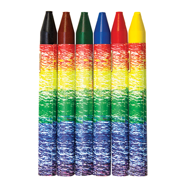 Мелки восковые на масляной основе 6 цв. Луч Фантазия круглые 