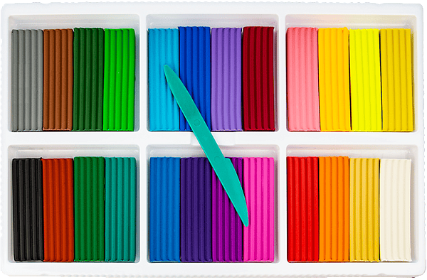 Пластилин 24 цв. Луч Классика 480 гр." Аниме" со стеком. Сиреневый (карт.уп.ка)