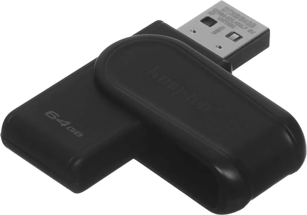 Флеш Диск Kingston 64GB DataTraveler Exodia S  USB3.0 черный