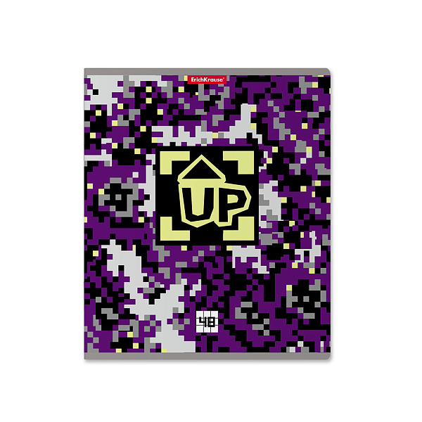 Тетрадь 48 л. кл. ErichKrause "Pixel Game" выборочный УФ-лак_MIX-PACK