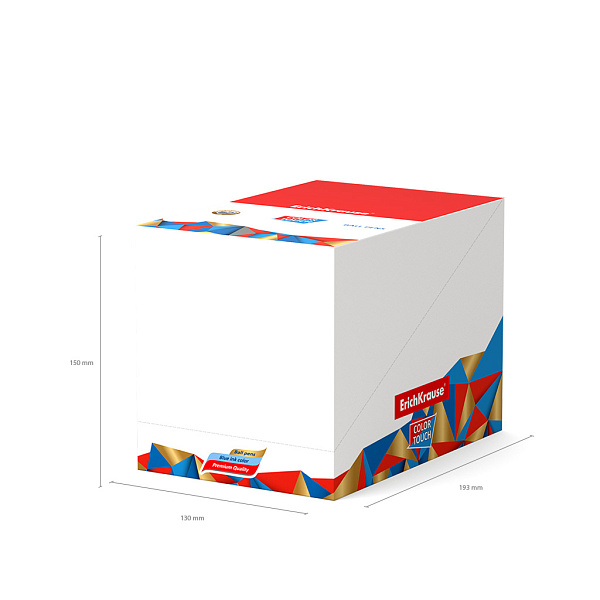 Ручка шариковая ErichKrause ColorTouch® Colibri, цвет чернил синий (в тубусе по 24 шт.)