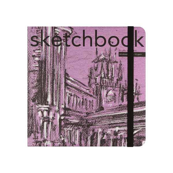 SKETCHBOOK BV, 200х200 мм, 64Л, ЧЕРНЫЙ 110 гр. В ТВЕРДОМ ПЕРЕПЛЕТЕ (4 ВИДА) (10129060/251119/0034399,КИТАЙ)