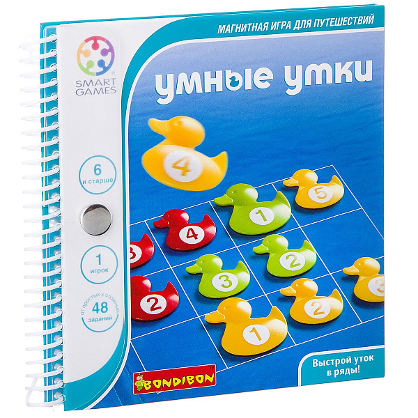 Магнитная игра Bondibon для путешествий, Умные утки, арт.SGT 270 RU.