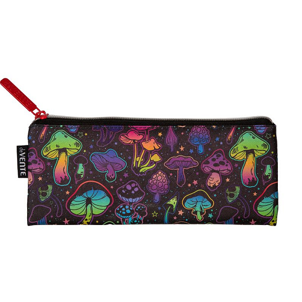 Пенал "deVENTE. Magic Mushroom" 21,5x9x1 см, плоский для 35 пр. на молнии, искусственная кожа до -40C с антивандальной фактурой, с подкладом