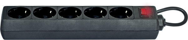 Сетевой фильтр 3м 5 розеток Defender ES черный