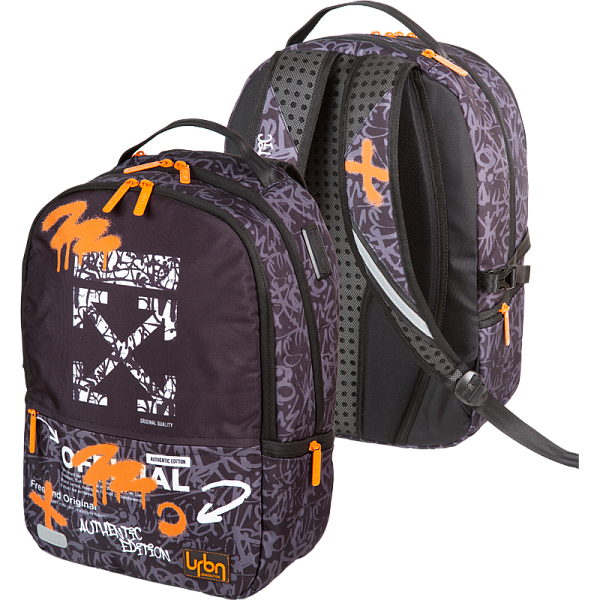 Рюкзак "deVENTE. Label. The X Graffiti" подростковый 39x30x17 см (19 л) вес 750 г, эргономичная вент