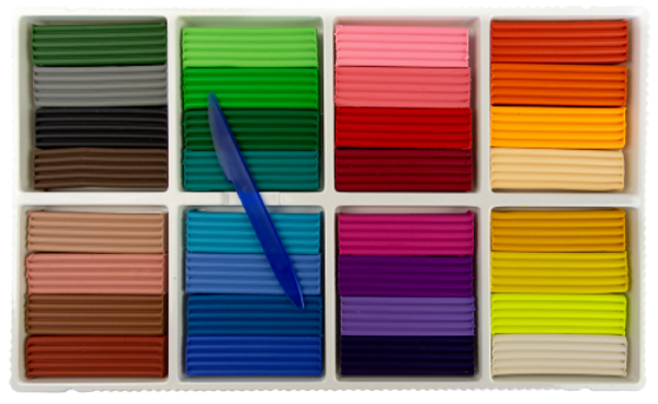 Пластилин 32 цв. Луч "Классика" к/уп.