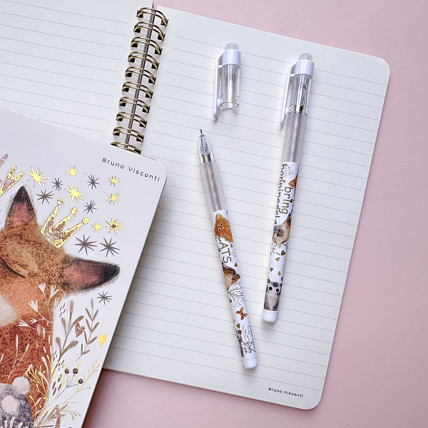 Ручка со стираемыми чернилами "DeleteSoftGrip. Love me" 0.4 ММ, СИНЯЯ (2 вида)