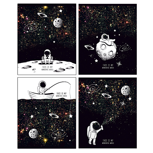 Тетрадь 96 л. лин. "My space" (ассорти) 