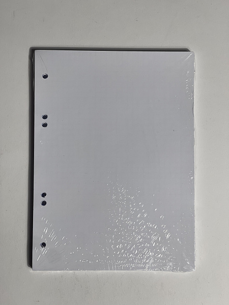 Сменный блок для тетрадей на кольцах А5, 80 листов, клетка, блок офсет, 60 гр/м, белизна 100%