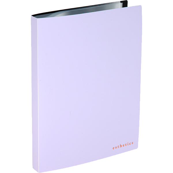 Папка 40ф А4 "deVENTE. Esthetics" полипропилен 700 мкм, лавандово-пепельная, фактура "soft-touch" вкладыши 30 мкм, внутренний карман 160 мкм, индивидуальная упаковка, A4 (235x310x25 мм) 