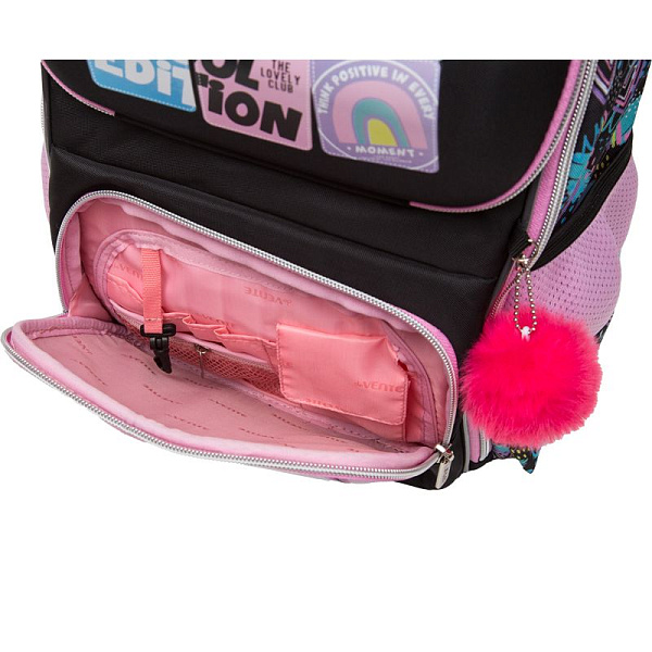Ранец "deVENTE. Smart. Fancy Girl" школьный жесткий 37x28x14 см (14 л) вес 800 г, 1 отд. на замке с карманом для учебников, 2 передних кармана на молнии, 2 боковых кармана на резинке с расширением, эргономичная формоустойчивая вентилируемая спинка и 