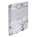 Тетрадь на кольцах 120 л. "Marble white" А5ф на 4-х кольцах с круглым корешком глянц. ламин. в индив.упак.