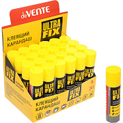 Клей-карандаш  09 г "deVENTE. Ultra Fix" PVA-P основа, в картонном дисплее с пластиковым поддоном
