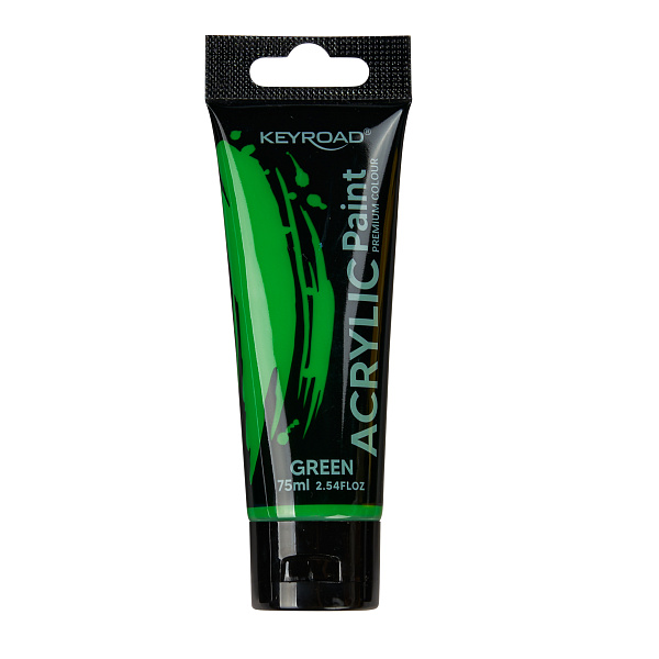 Акрил 75 мл туба KEYROAD художественный зеленый