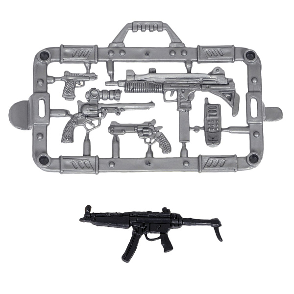 Набор "Армия" солдатик с оружием, " НАСТОЯЩИЙ БОЕЦ"  Bondibon, CRD 21,5x13x3 см, спецназовец, форма камуфляж зелёного цвета.