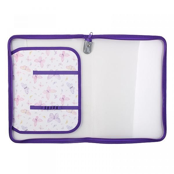 Папка для труда А4 молния вокруг "БАБОЧКИ"