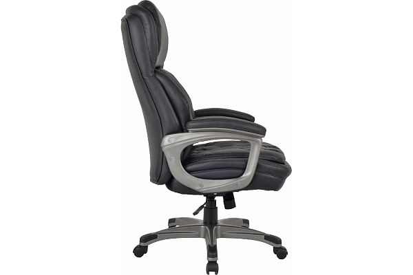 Кресло BRABIX PREMIUM "Regal EX-557", НАГРУЗКА до 150 кг, пружинный блок, экокожа, черный