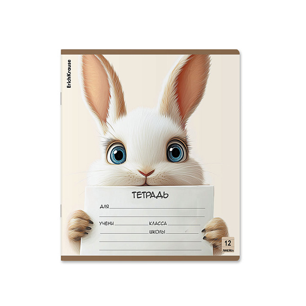 Тетрадь 12 листов в линию ErichKrause Note Friends, (в плёнке )_MIX-PACK