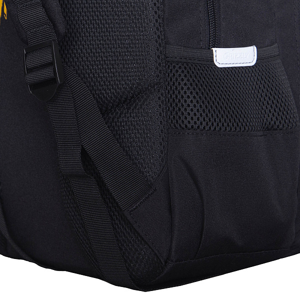 Рюкзак школьный с картхолдером на держателе (/1 черный - серый)