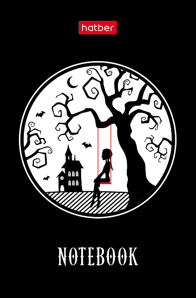 Блокнот А7 48 л. кл. на клею "W-wednesday" 65х100мм 3-х цв. блок Обл. мел.бумага ламинация 