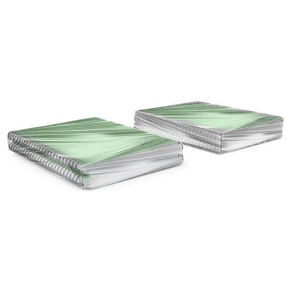 Тетрадь 80 листов в клетку пластиковая обложка на спирали ErichKrause Motion, зеленый, A5, 