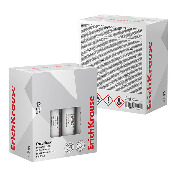 Корректирующая ручка 4 мл ErichKrause EasyMask, 