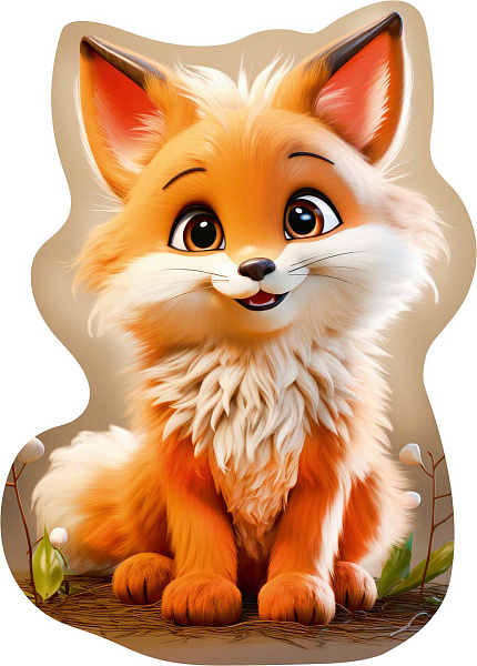 Пазл фигурный деревянный "Веселый лисенок" 154 элемент. "ФРЕЯ"