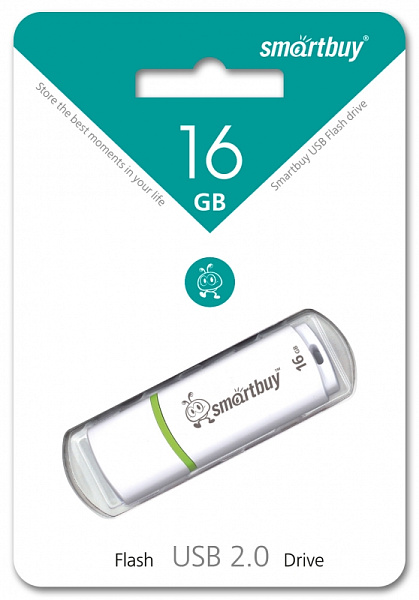 USB Флэш-драйв 16ГБ Smart Buy Crown бел.