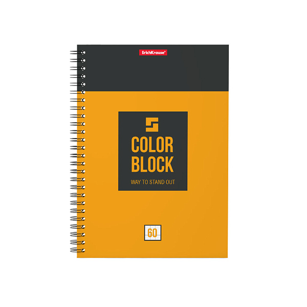 Тетрадь 60 л. кл. на гребне ErichKrause® Color Block