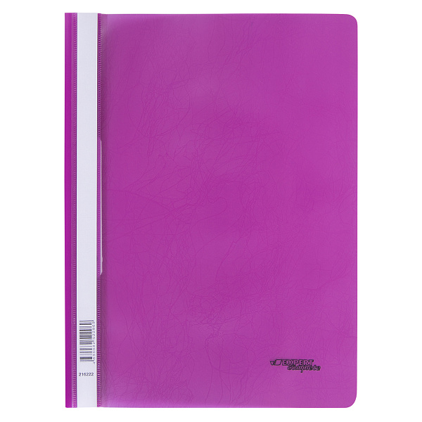 Скоросшиватель A4 140/180 мкм волокно пурпурный "Expert Complete" Trend NEON 216222