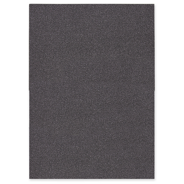 Бумага цветная глиттерная "VISTA-ARTISTA"  250 г/м2 A4 21 х 29.7 см. 07 - черный (black)
