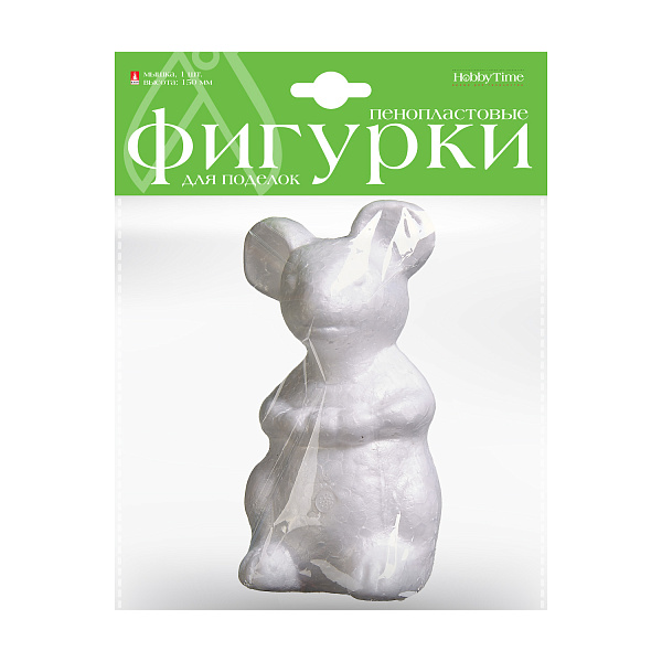 Пенопластовые фигурки "МЫШКА" 150 ММ, 1 ШТ.