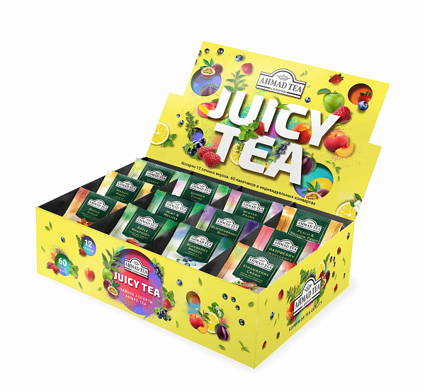 Чай Ахмад "Juicy tea", 60 пакетиков
