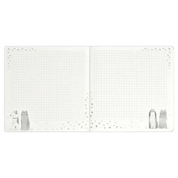 Блокнот 170*170 40 л. "ПИЦЦА-СЕРДЦЕ" /мягкий переплёт (2 скобы), полноцветная печать, матовая плёнка, Блок - белый офсет, 65 г/м², печать в одну краску, дизайнерский блок , эмбоссирован