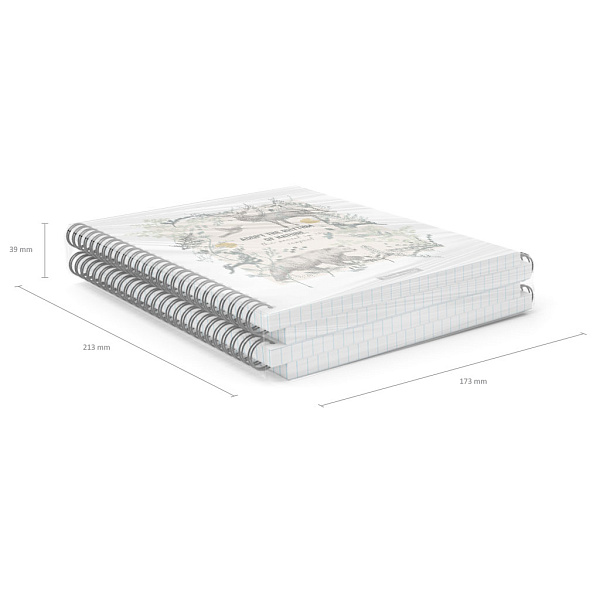 Тетрадь с пластиковой обложкой на спирали ErichKrause® Natural Life, А5, 80 л. клетка