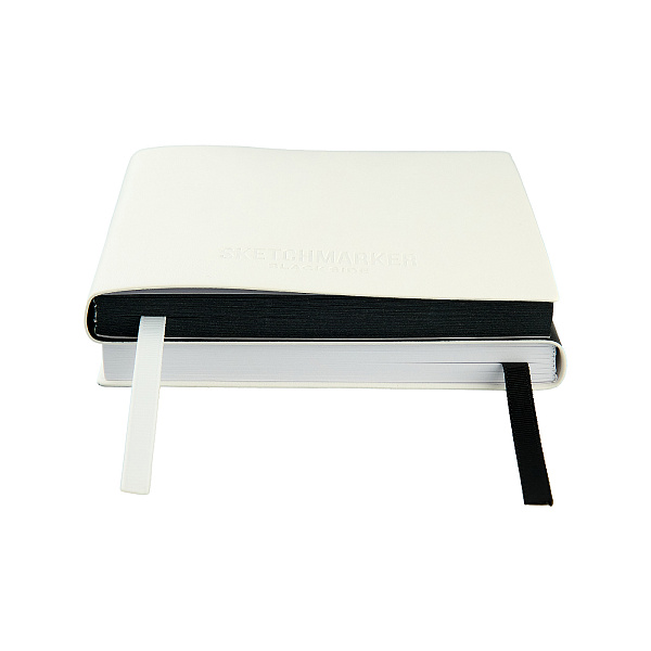 Скетчбук Sketchmarker Black&White, два в одном, мягкая обложка черная/белая, A5, 140г/м2, 60 листов, бумага белая / 140г/м2, 60 л., бумага черная