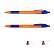 Ручка шариковая автомат. ErichKrause U-208 Orange Matic 0,7, Ultra Glide Technology, синяя