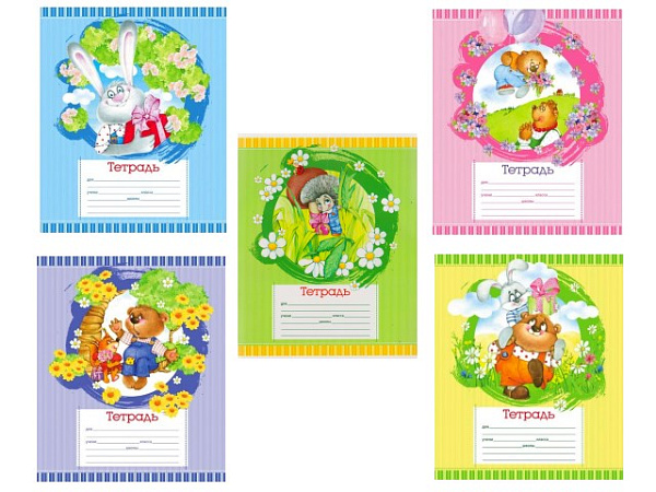 Тетрадь 12 л. лин. "Лесная сказка" "VK" (5 видов)