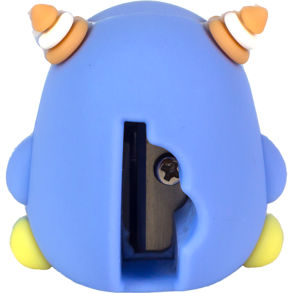 Точилка 1 отв. deVENTE. Big Eyes Monster, 30x37x28 мм, пластиковая с покрытием Soft Touch,ассорти 3 дизайна