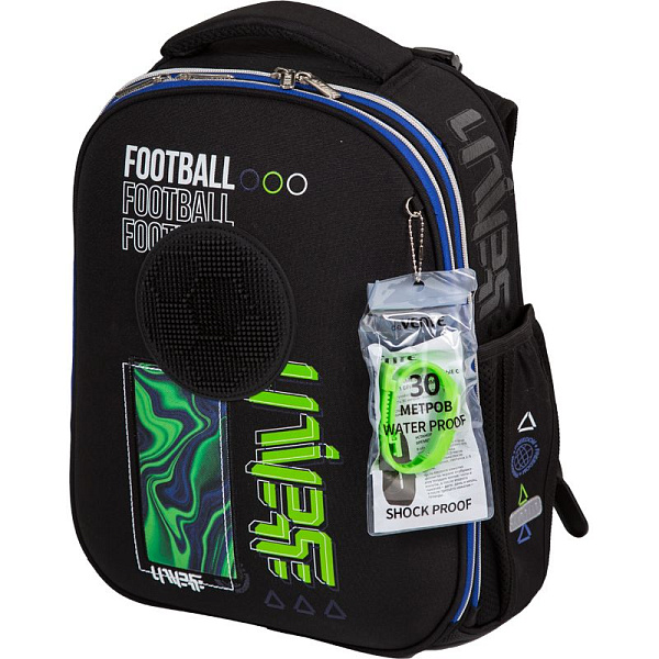 Рюкзак школьный "deVENTE. Choice. Football Universe" жесткий 38x28x16 см (17 л) вес 1000 г, 1 отд.на молнии  эргоном. вентилируемая спинка
