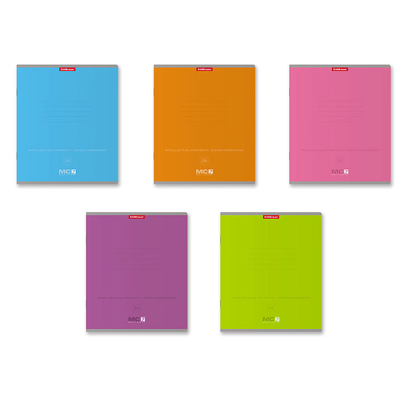 Тетрадь 24 листа в линию "MC-7" ассорти, _MIX-PACK ErichKrause®