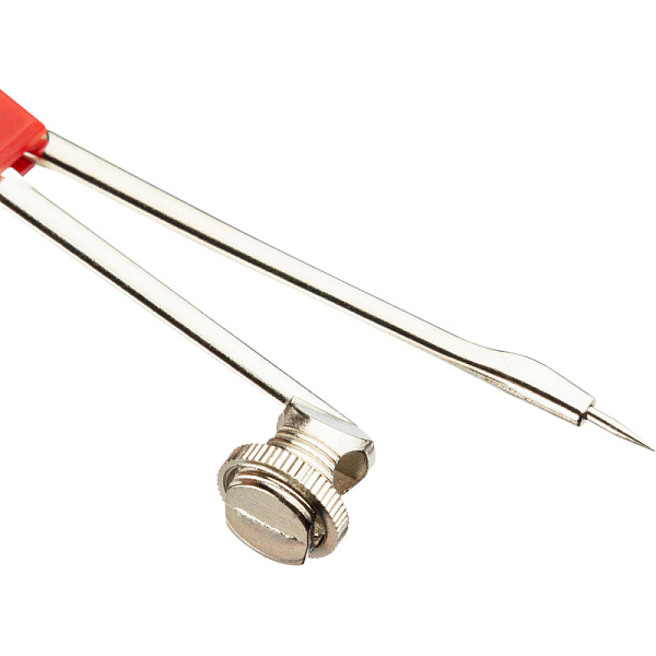 Готовальня 10 пр. M&G (карандаш, два треугольника, два циркуля, линейку, транспортир, точилку и ластик) в метал коробке