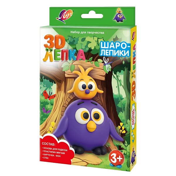 Набор с пластилином «Шаролепики. Птички» Луч