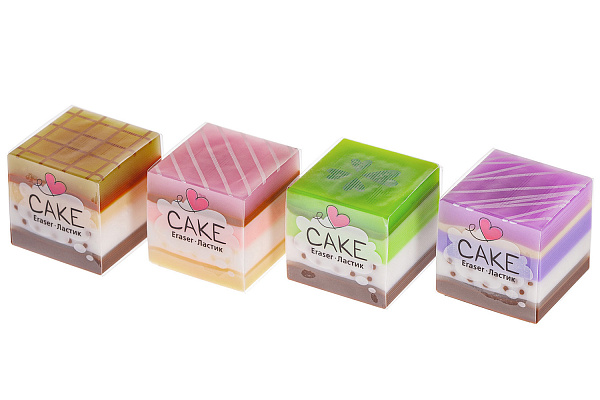 Ластик Hatber Cake PVC в картонной Дисплей-витрине
