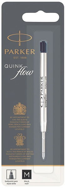 Стержень для шариковой ручки Паркер, линия письма 1мм, черный