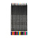 КАРАНДАШИ ЦВЕТНЫЕ ПЛАСТИКОВЫЕ  "Black Excellence" С ТОЧИЛКОЙ, 12 ЦВЕТОВ, 4 ВИДА (10702070/190723/3294953,КИТАЙ)